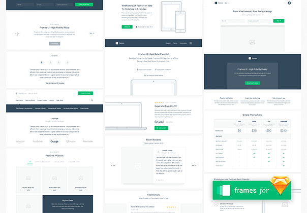 Frames Wireframe Kit