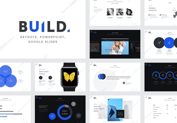 BUILD Presentation - design asset by UI8