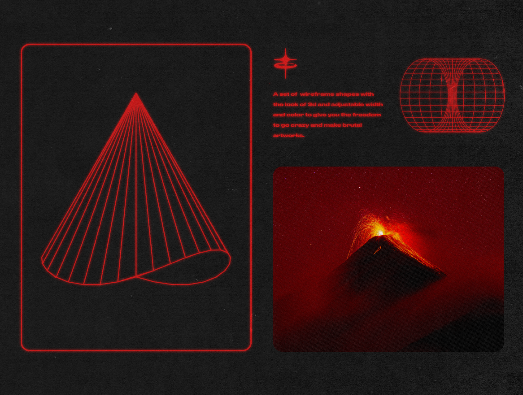 Wireframe Shapes pack — Illustrations on UI8
