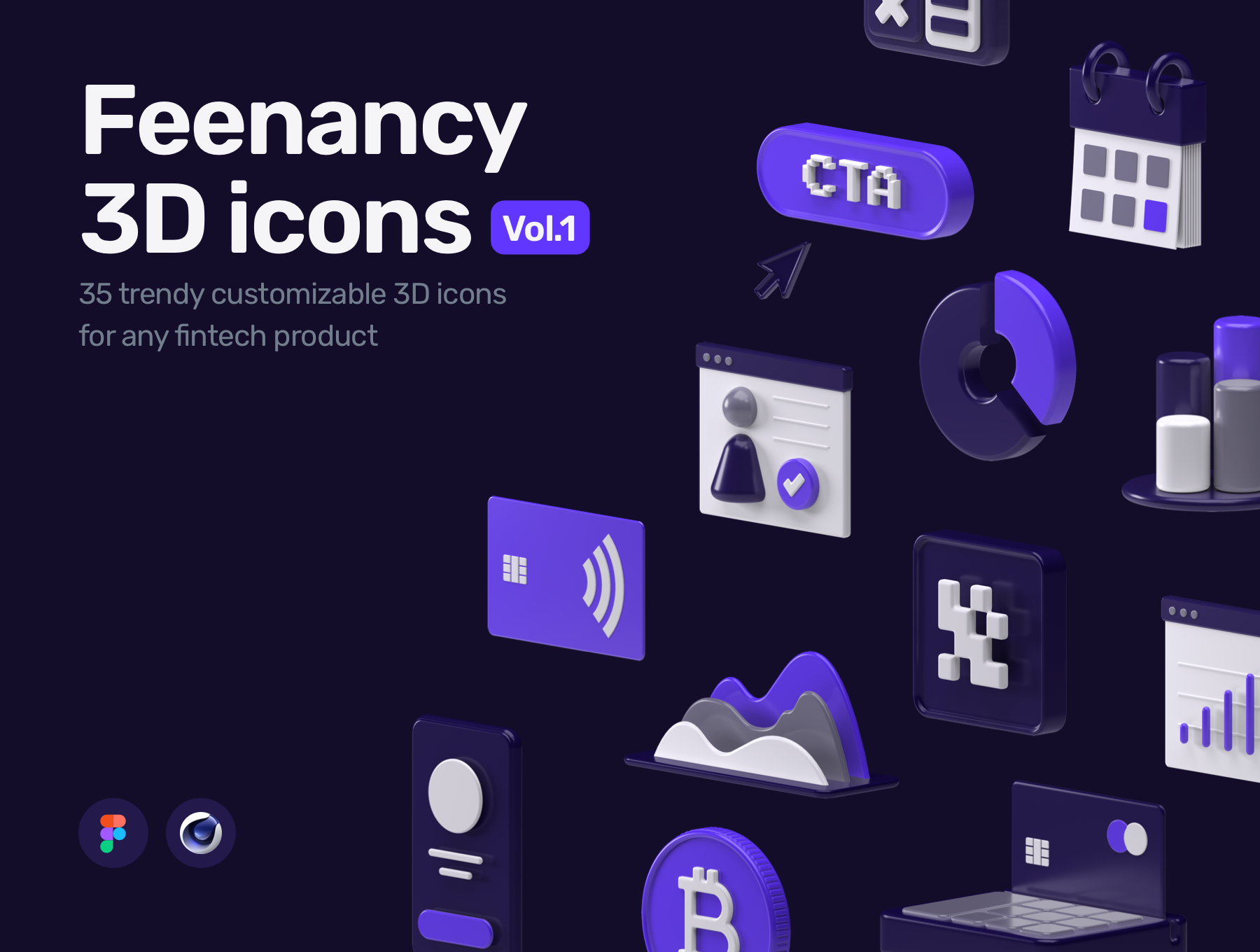 Feenancy 3D icons