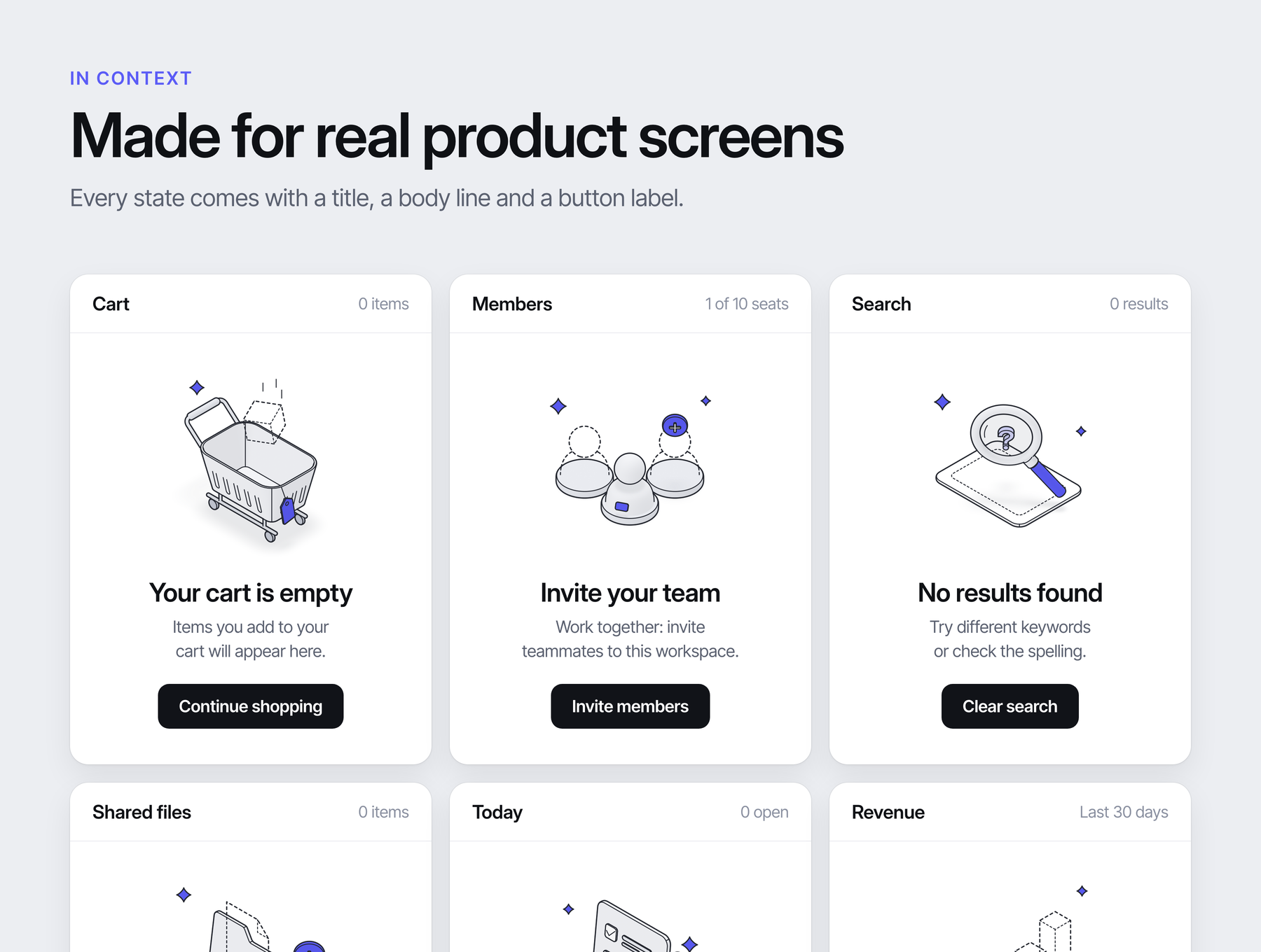 Emptykit: 48 Isometric 3D Empty State Illustrations