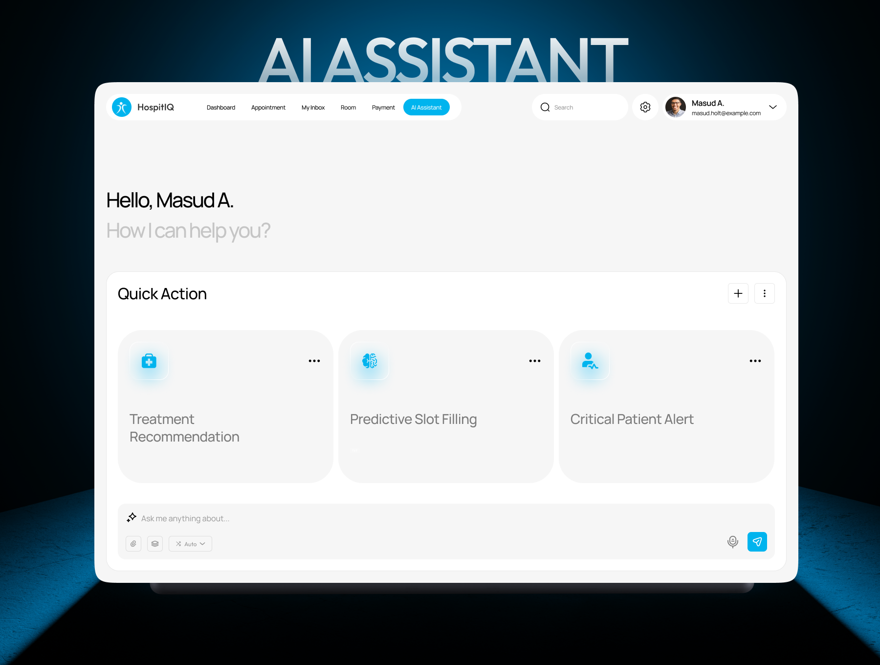 AI Hospital Management - إدارة المرضى