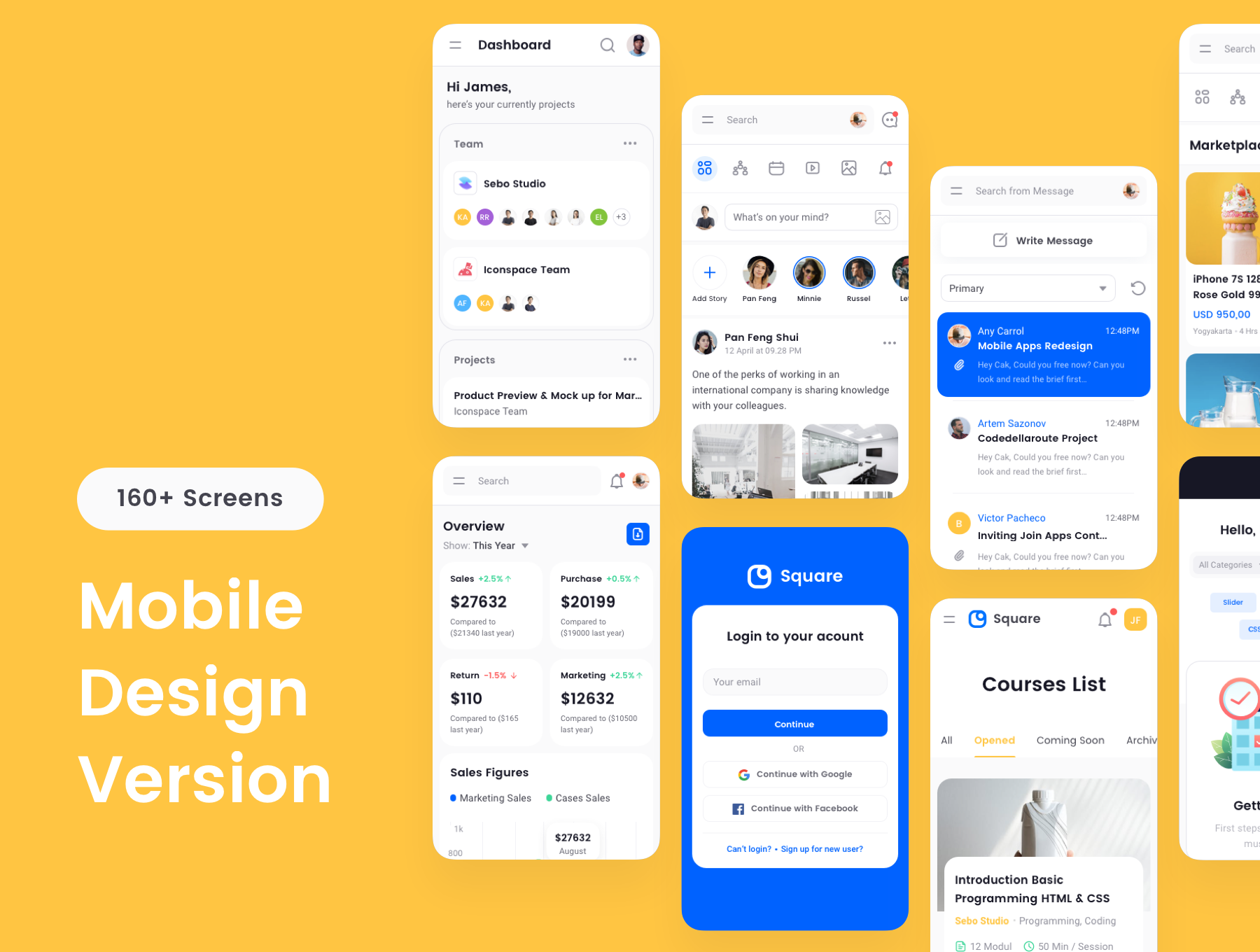 Square Dashboard UI Kit preview 7