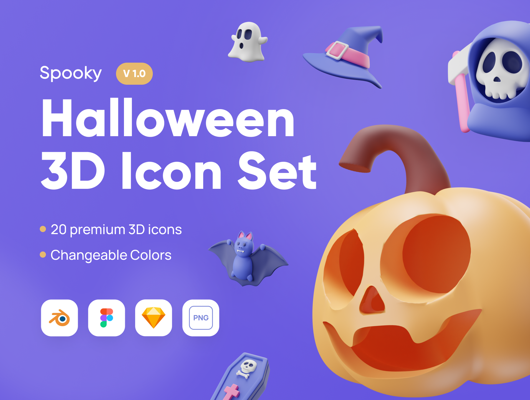 Spooky - Halloween 3D Icon Set