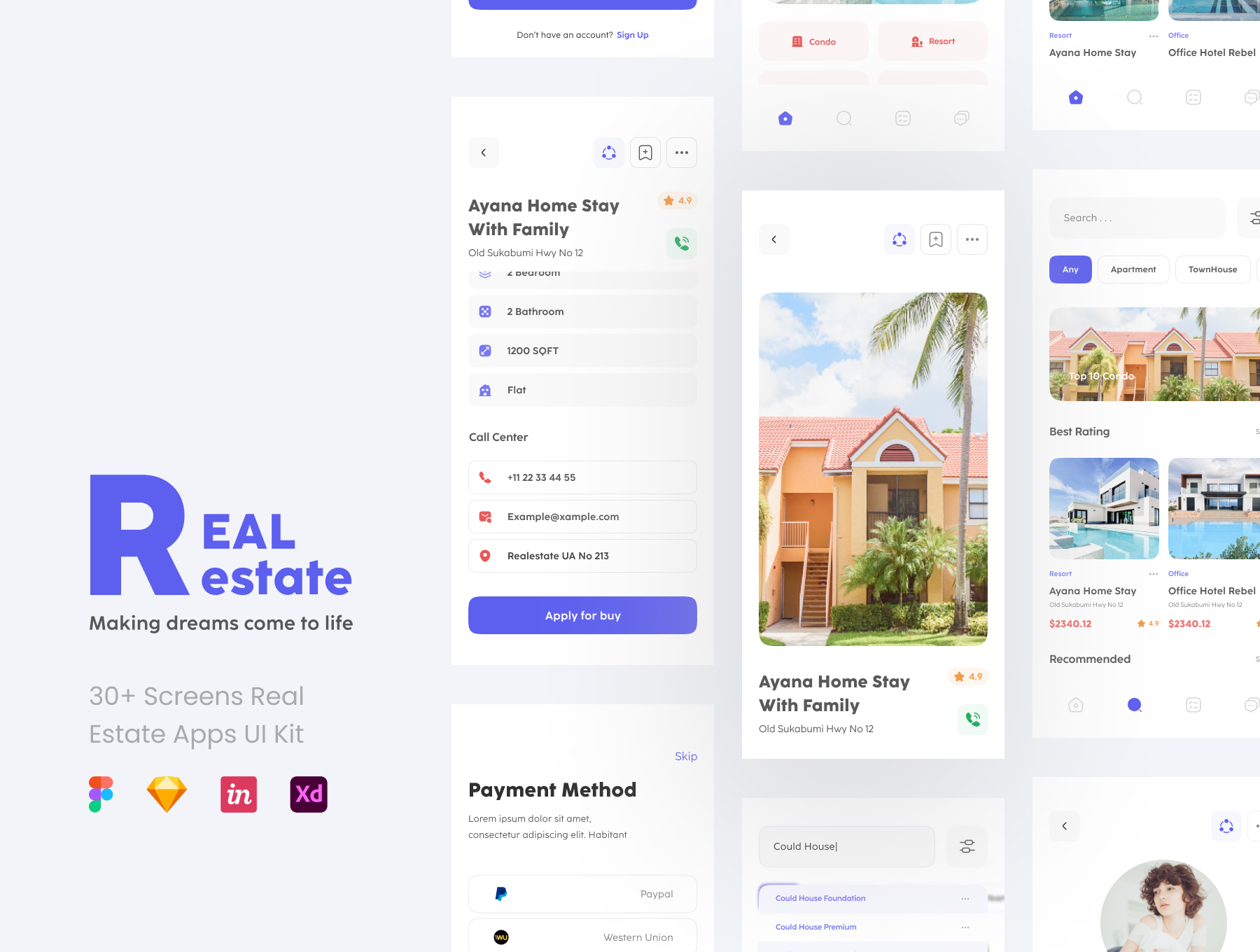 Real Estate Apps UI KIT
