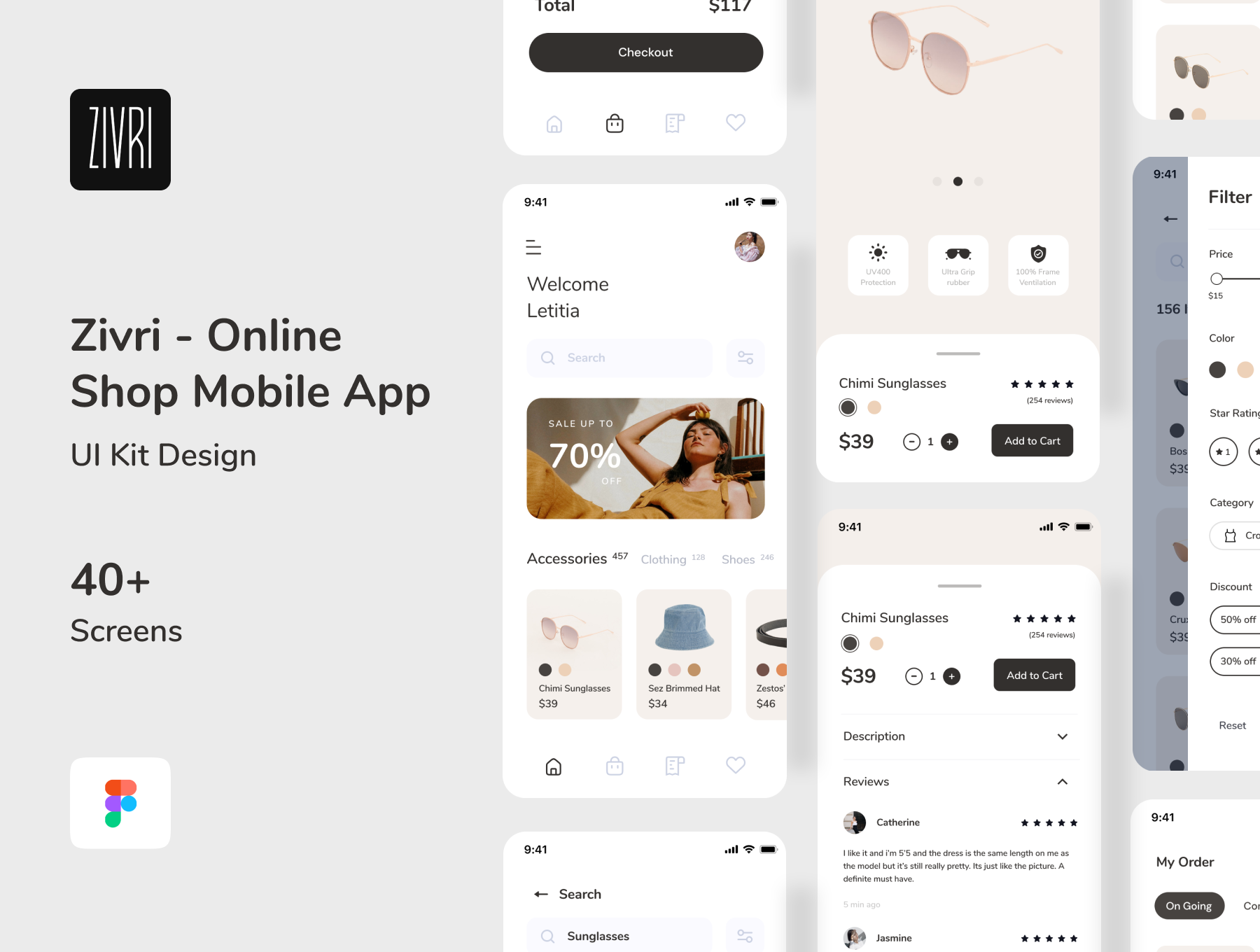 Zivri - Online Shop Mobile App UI Kit