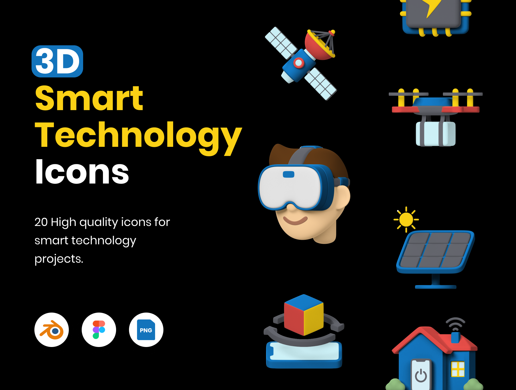 3D Smart Technology Icon