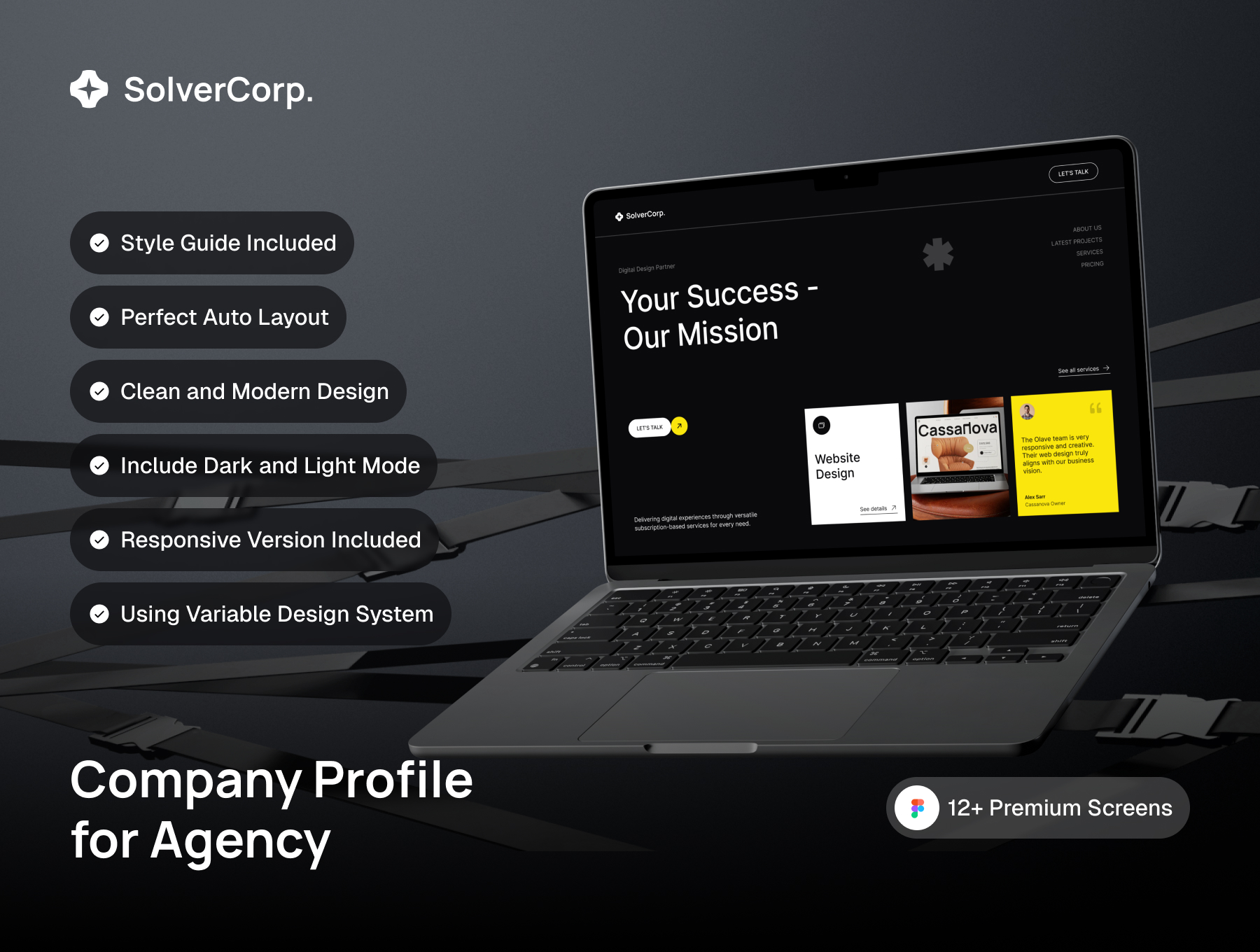 SolverCorp | Company Web Profile | Minimalist Style