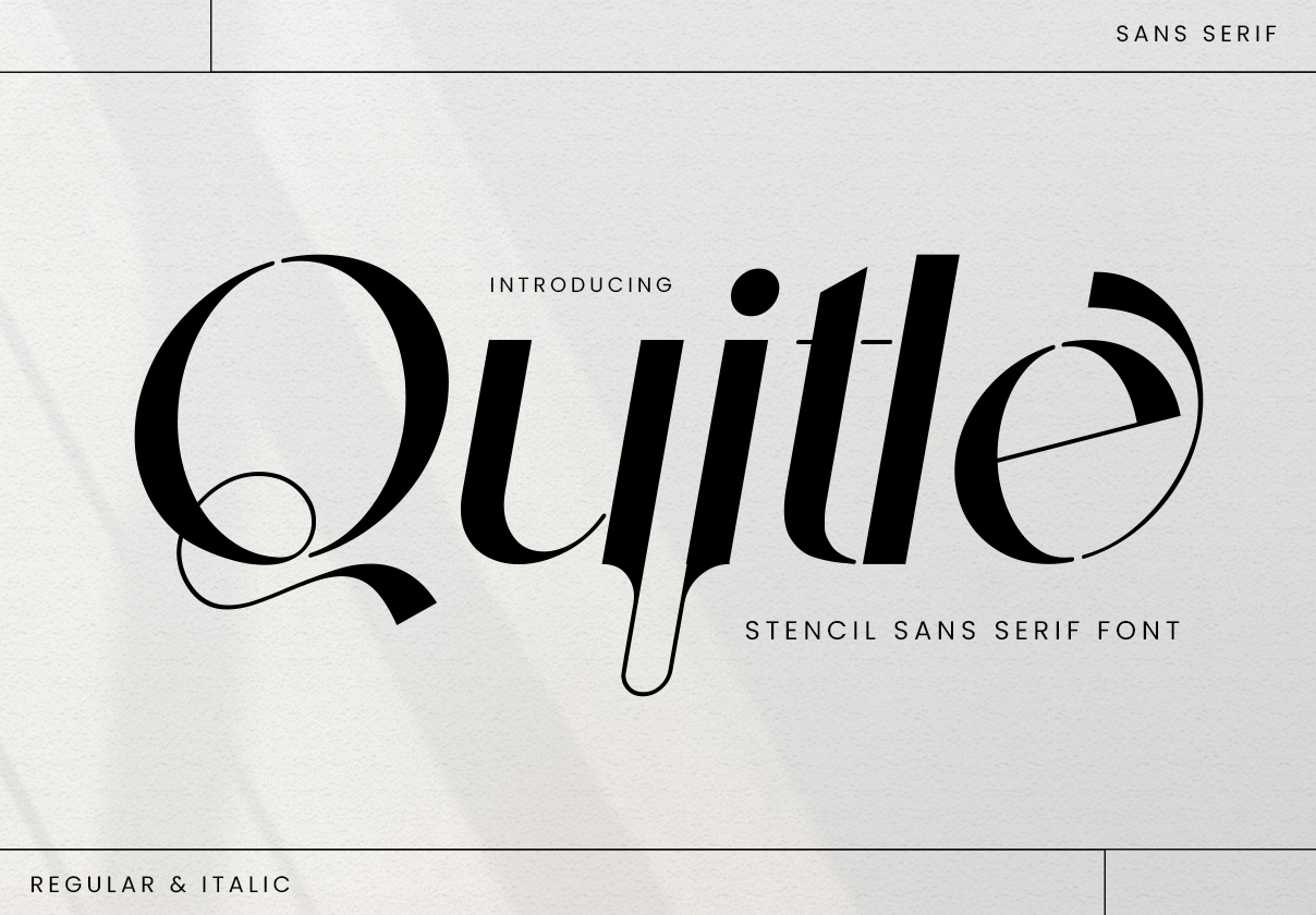 Quitle Sans Serif - design asset by UI8