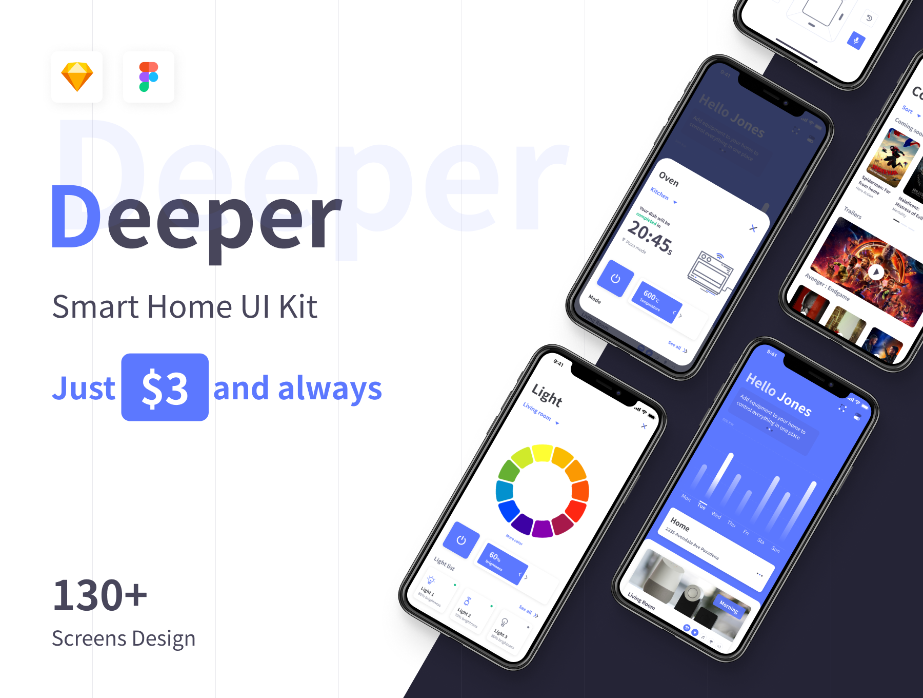 Deeper - Smart Home UI Kit