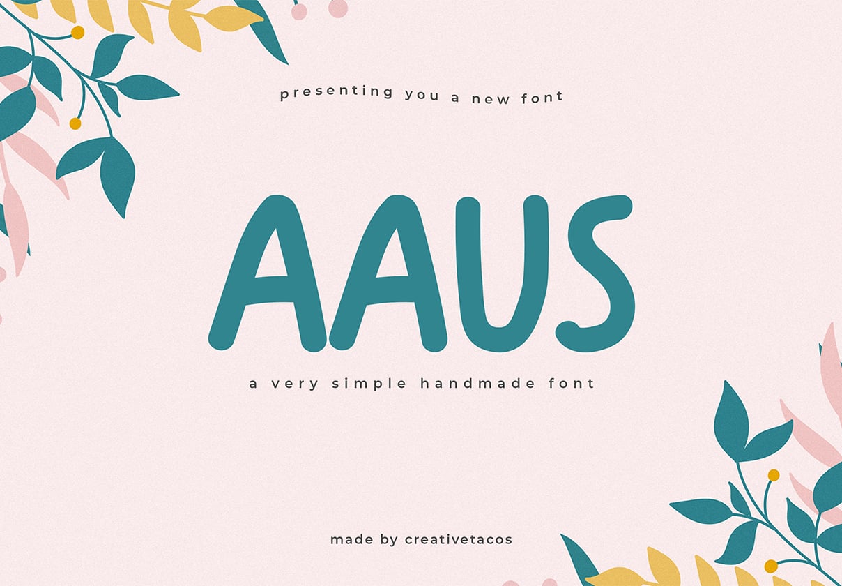 Aaus Handmade Brush Font - design asset by UI8