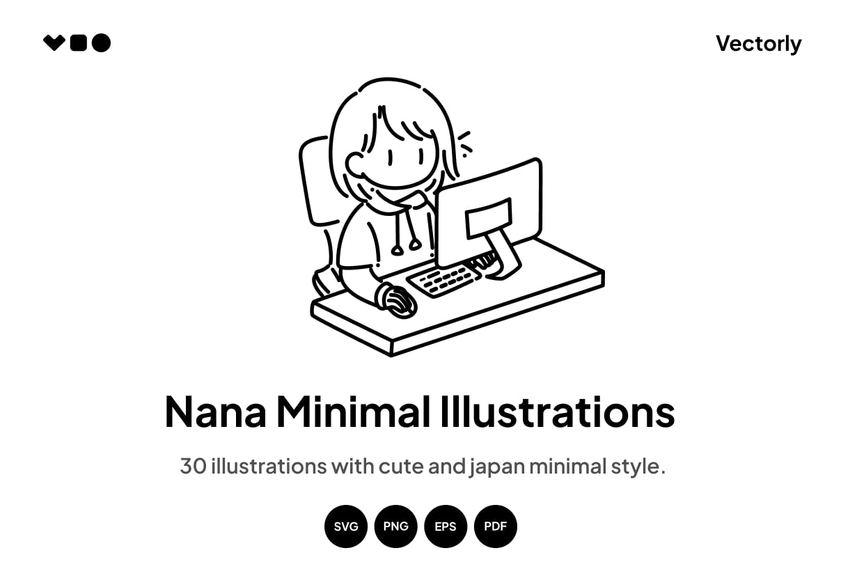 Nana Minimal Illustrations - Uncategorized design asset by ui8