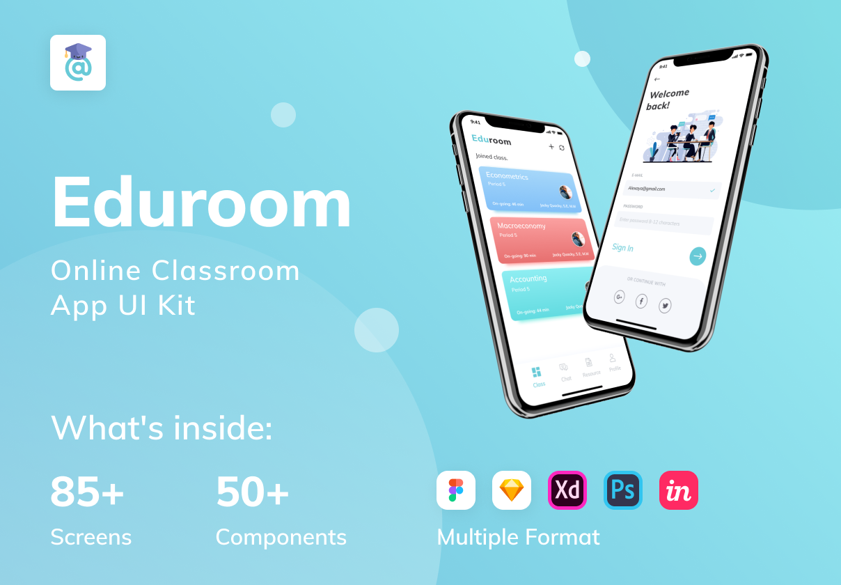 EduRoom - Online Class Room App UI Kit