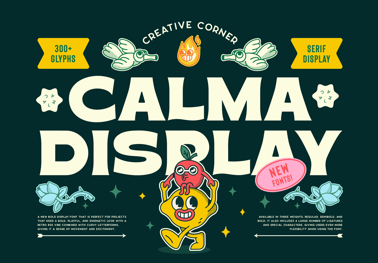 Calma Font - Uncategorized design asset by ui8