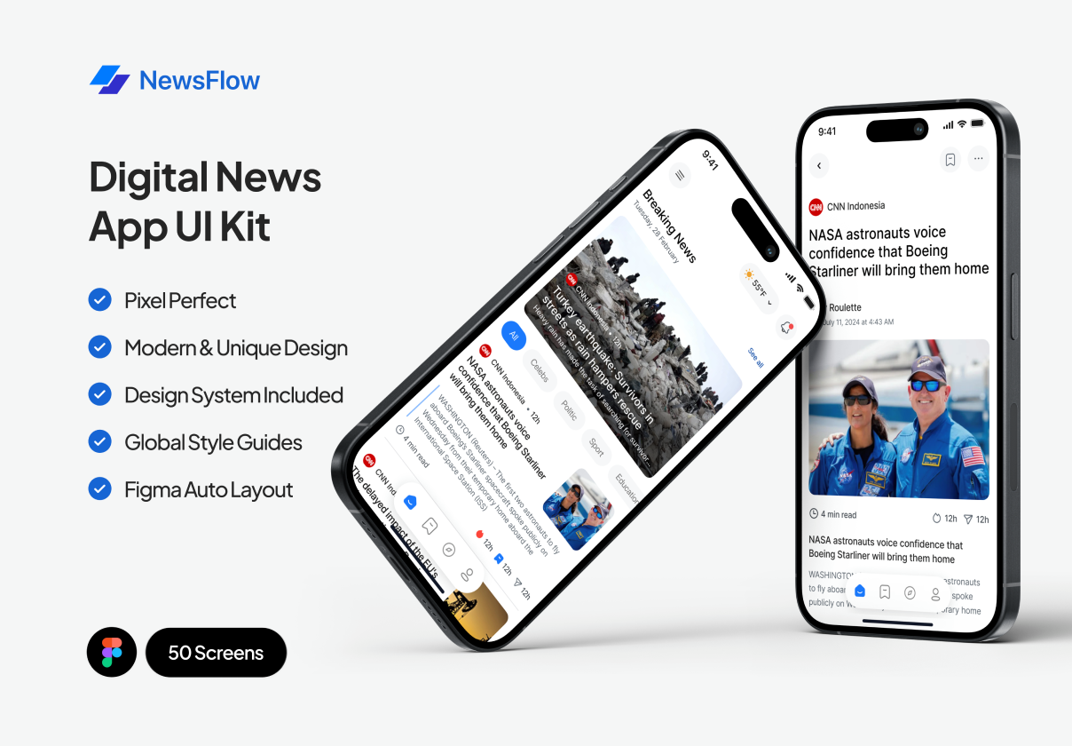 NewsFlow - Digital News App