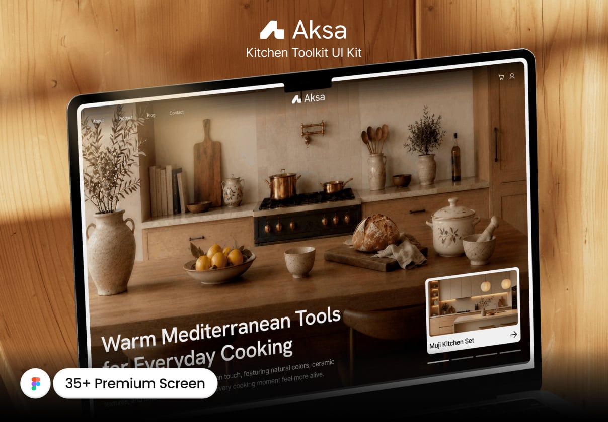 Aksa - Kitchen Toolkit - design asset by UI8