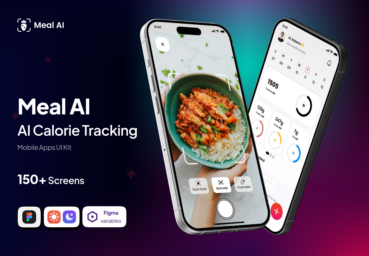 Meal AI - AI Calorie Tracking - Mobile Apps UI Kit