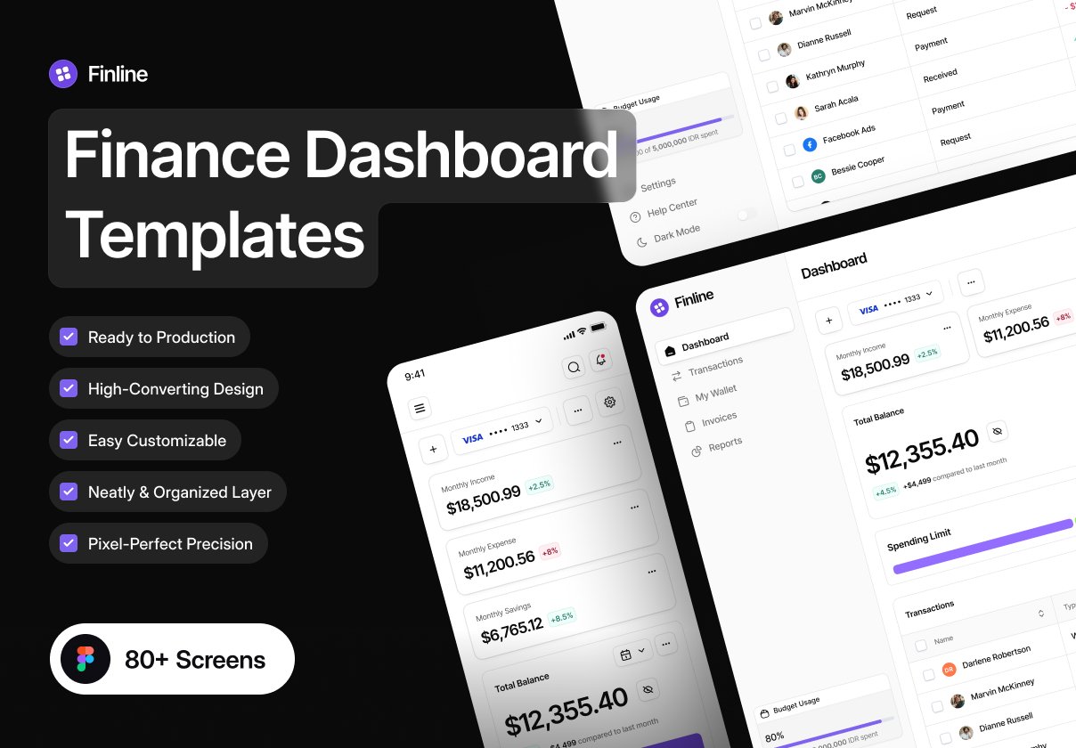 Finline - Financial Services Dashboard UI Kit