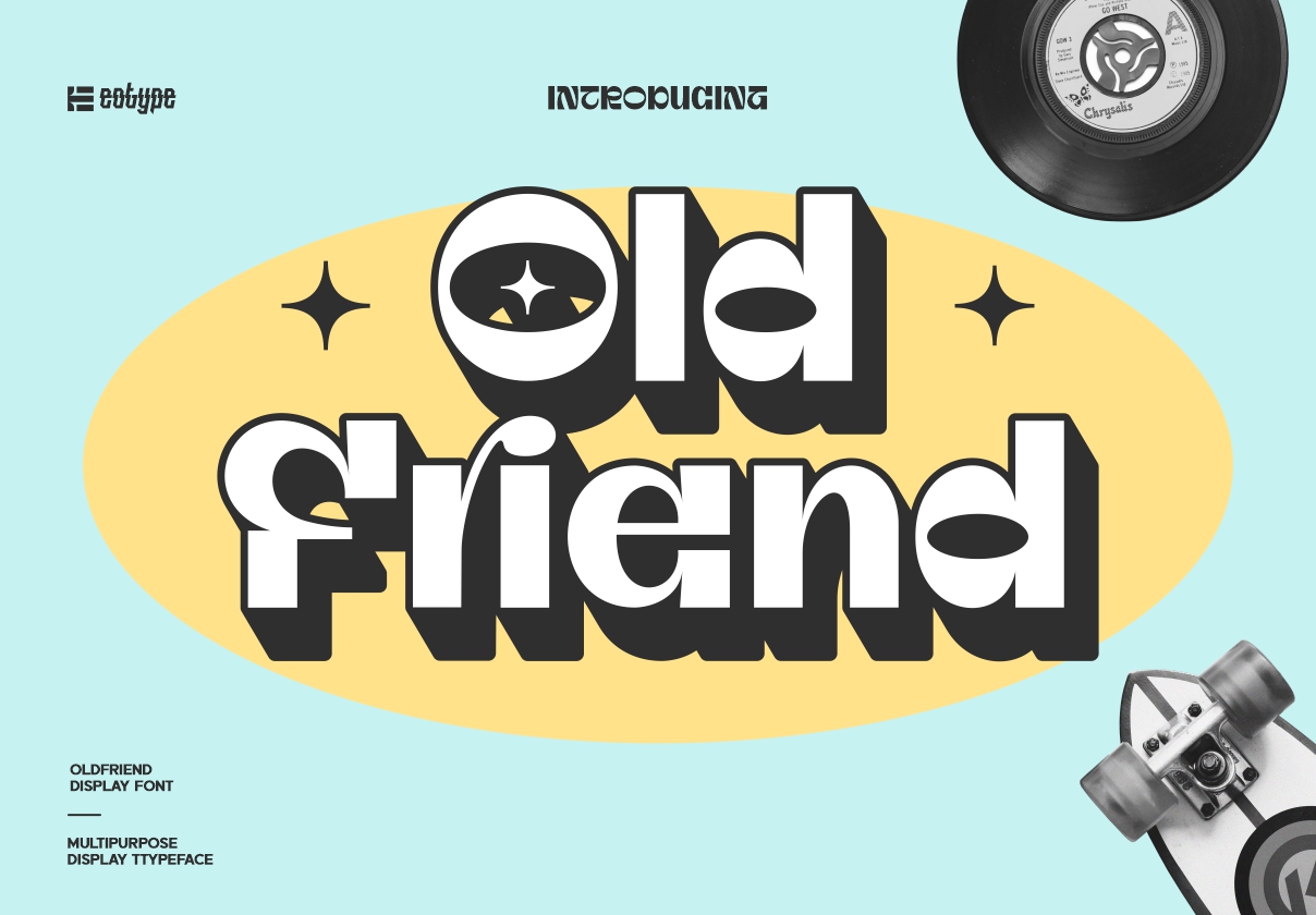 OldFriend - Display Font - Uncategorized design asset by ui8