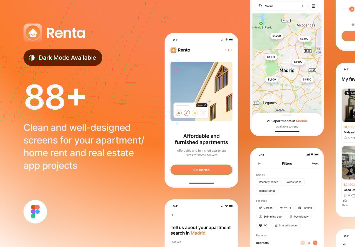 Renta - Apartment Rent UI Kit