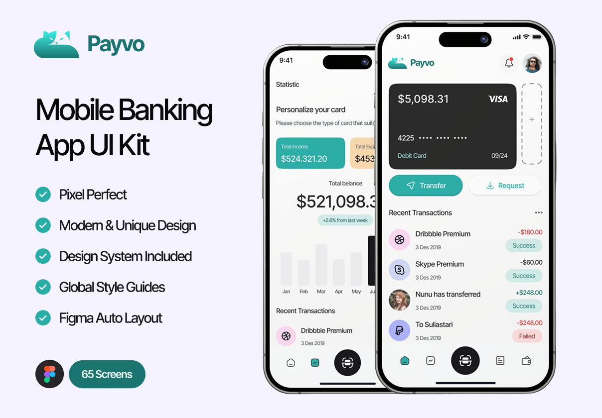 Payvo - Mobile Banking App