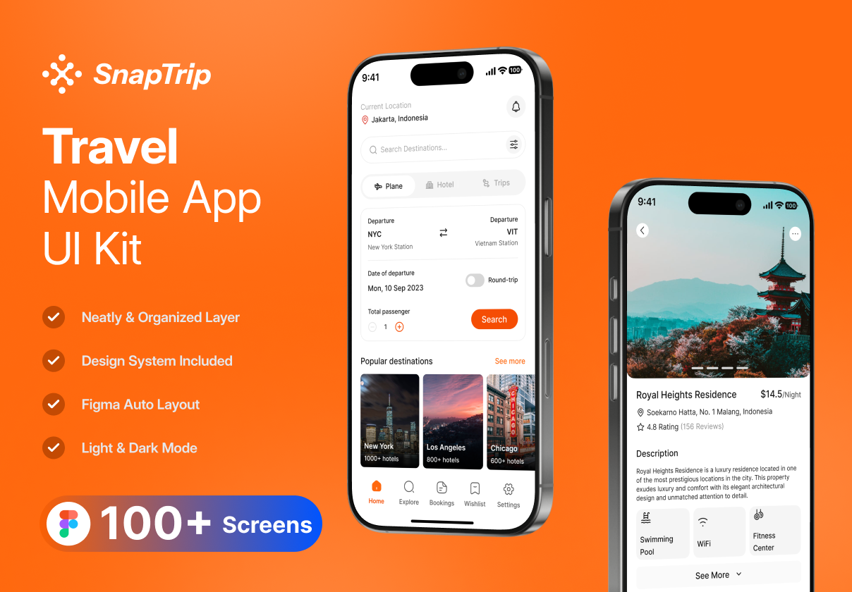 SnapTrip - Travel Mobile UI Kit