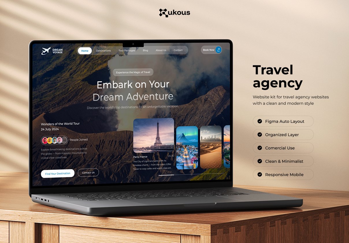 Dream Voyage - Trravel Agency Website UI KIT