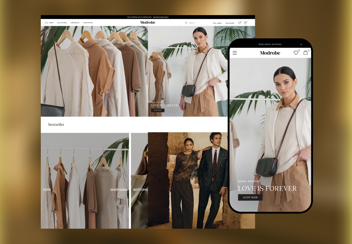 Modrobe – Fashion E-commerce Website UI Kit - Ecommerce design asset by ui8