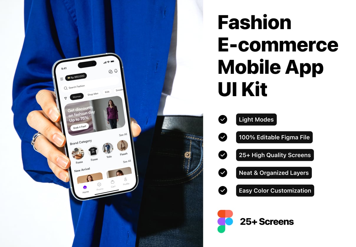 Styla Fashion E-commerce Mobile App UI Kit - Ecommerce, Mobile design asset by ui8