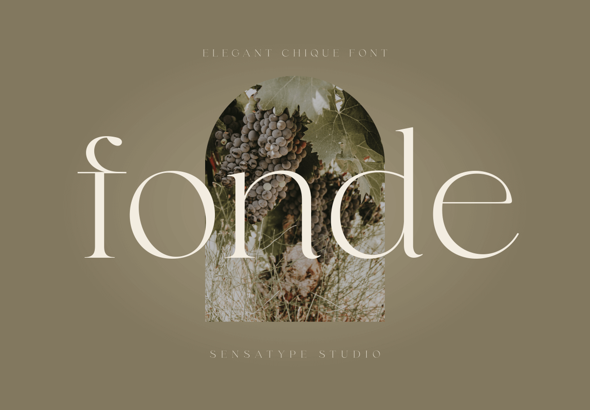 fonde - elegant chique font - Uncategorized design asset by ui8