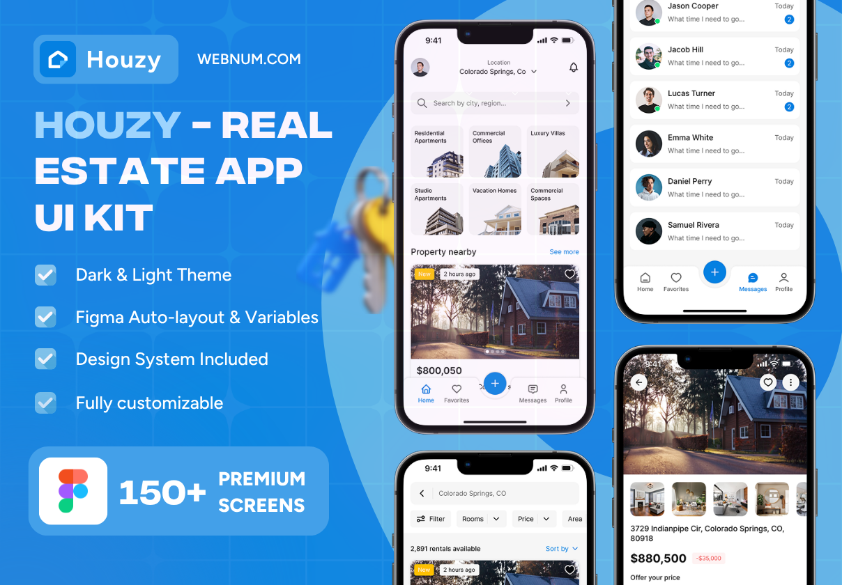 HOUZY - Real Estate App Ui Kit