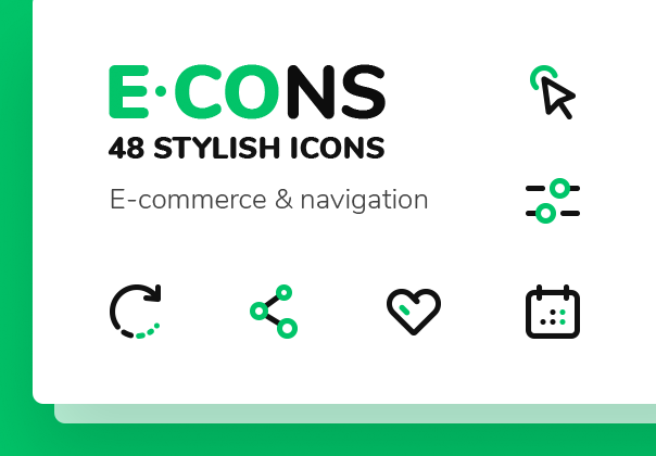 E-CONS Icons set - Uncategorized design asset by ui8