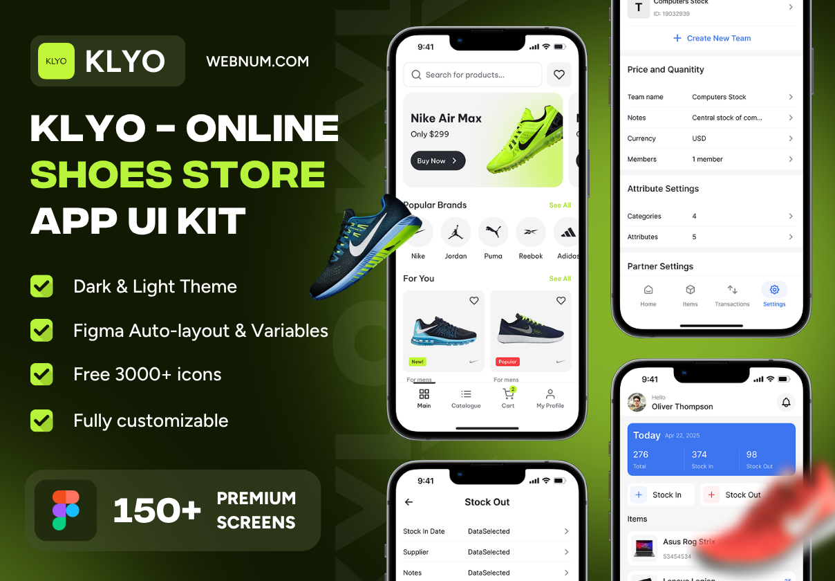 KLYO - Online Shoes Store App Ui Kit