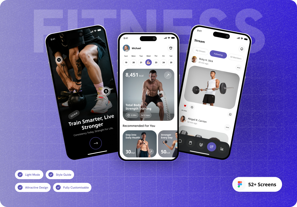 Fit Leaf | Fitness & Nutrition App UI Kit