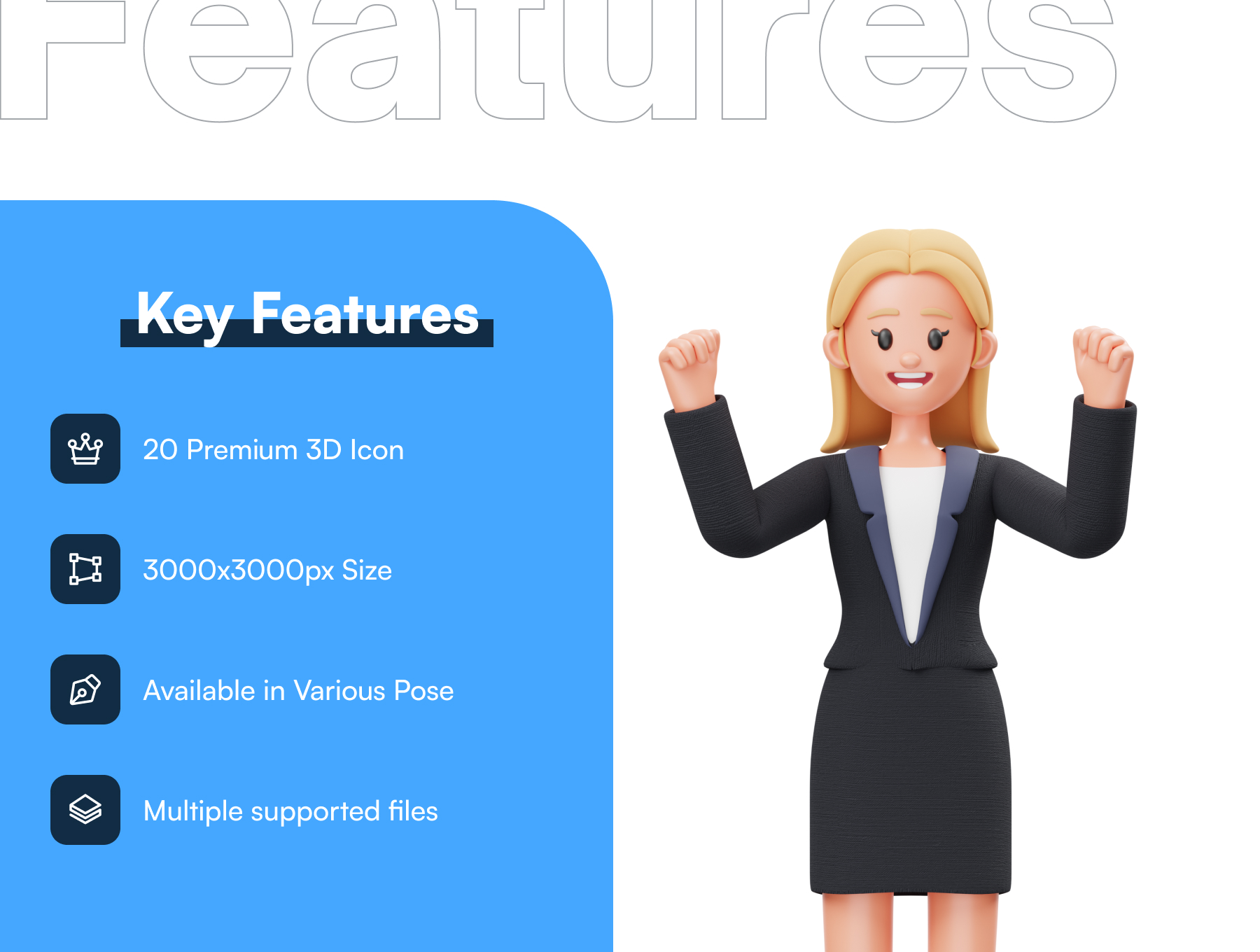 Business Woman 3D Character