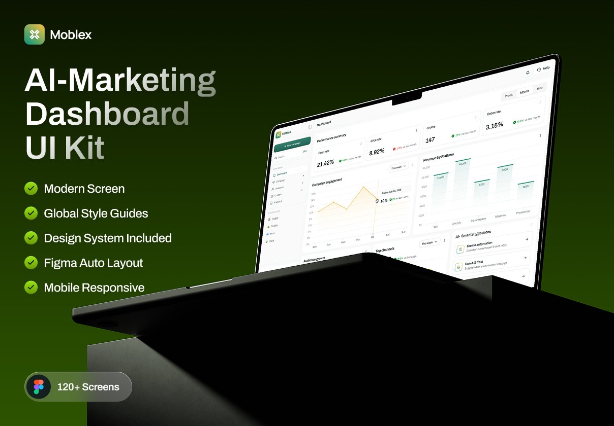 Moblex - AI Marketing Dashboard UI Kit