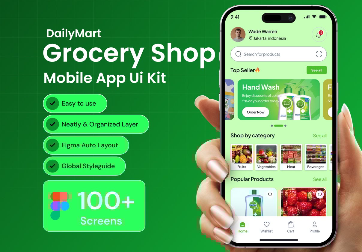 DailyMart Grocery Shop App Ui Kit