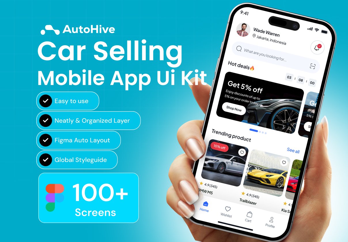 AutoHive Car Buy E-Commerce App Ui KIt