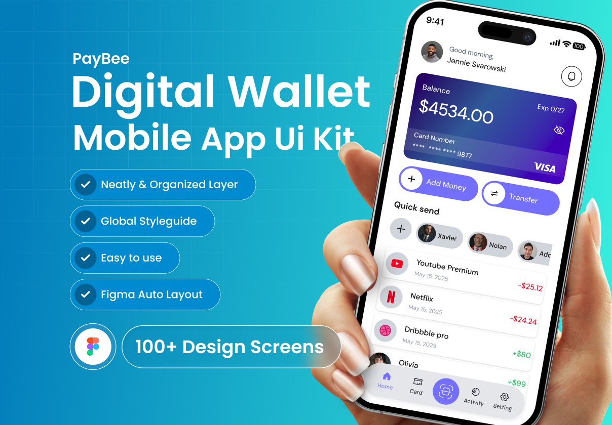 PayBee Digital Wallet Mobile App UI Kit
