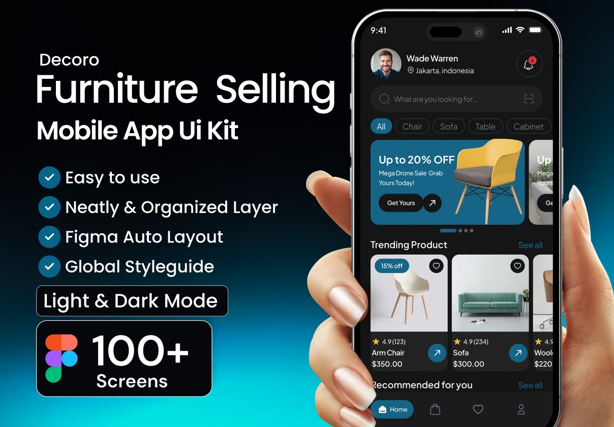 Decoro Furniture Store Mobile App  UI Kit