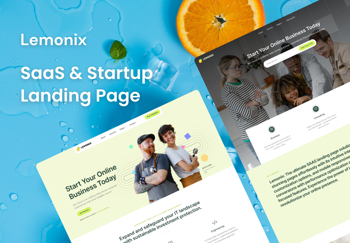 Lemonix — SaaS & Startup Framer Template: A Framer landing page template for SaaS and startup teams that need a polished marketing site without starting from scratch.