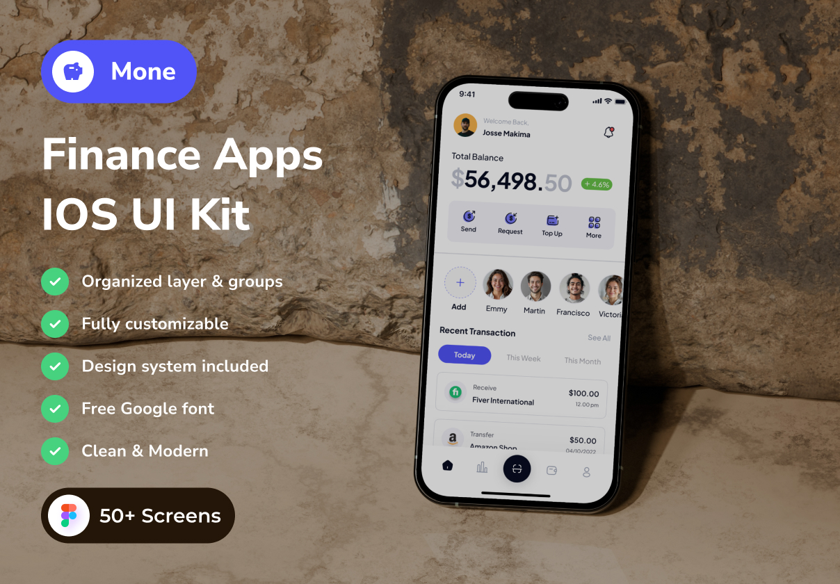 Mone - Finance App IOS UI Kits