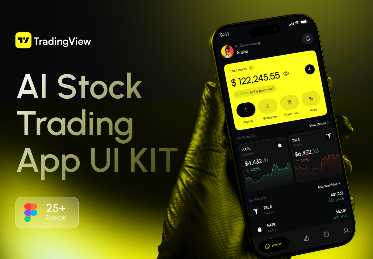 TradingView - AI Stock Trading Mobile App UI KIT