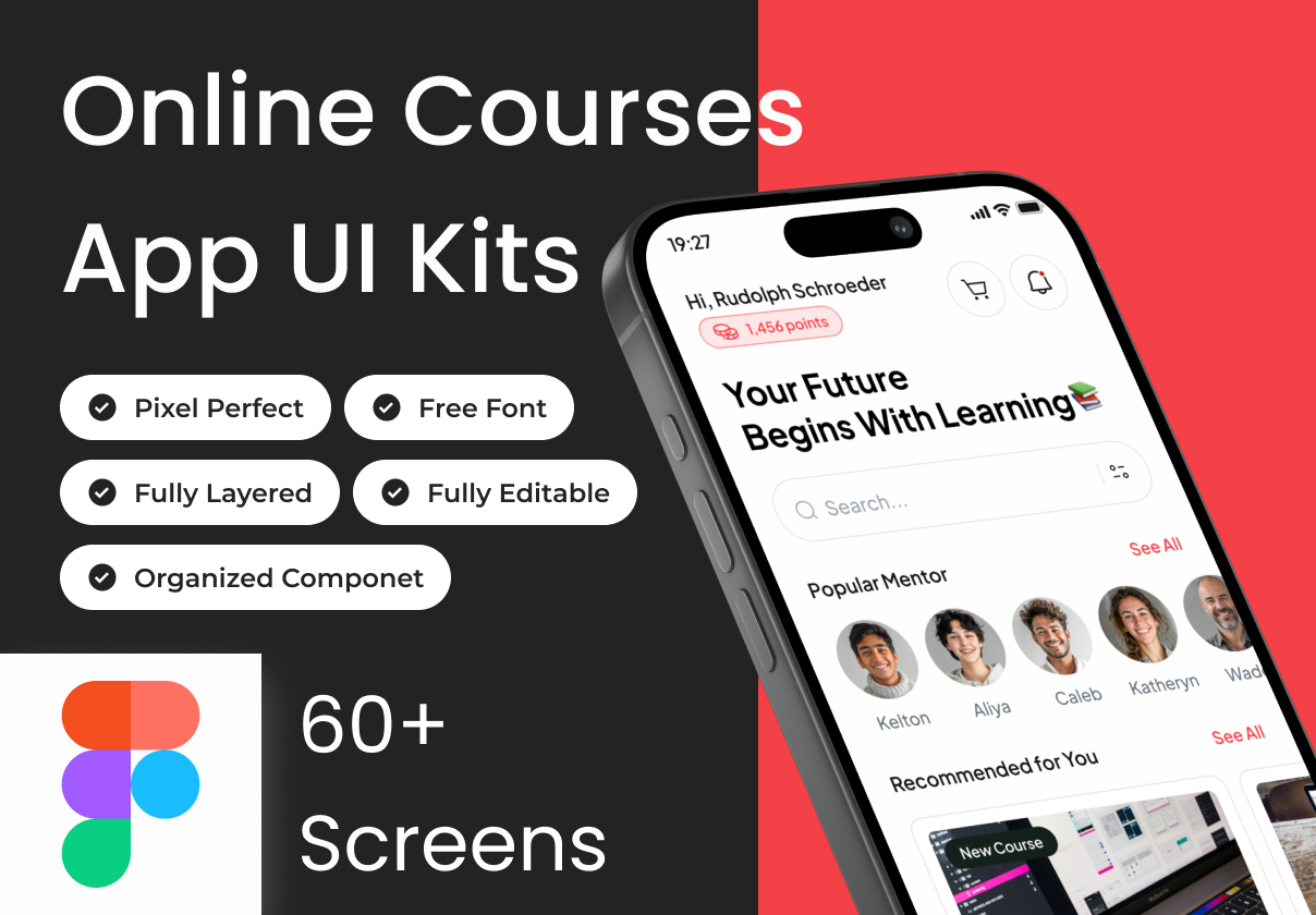 Learnify - Online Education Courses App Ui Kits