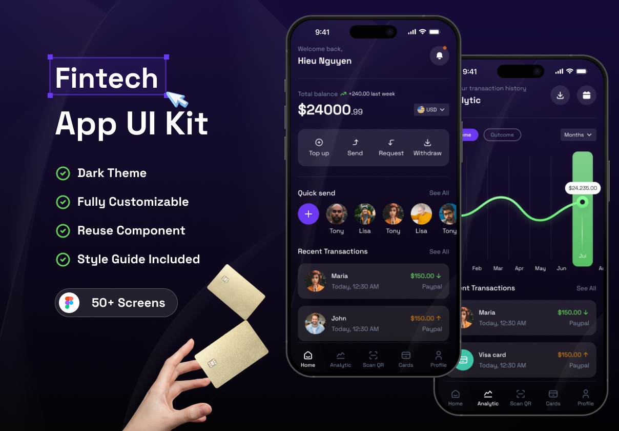 Firstech - Fintech App UI Kit
