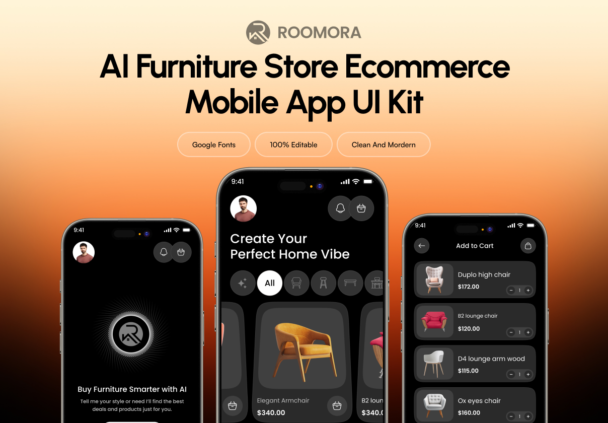 Roomora - AI Furniture Store Mobile Kit v2