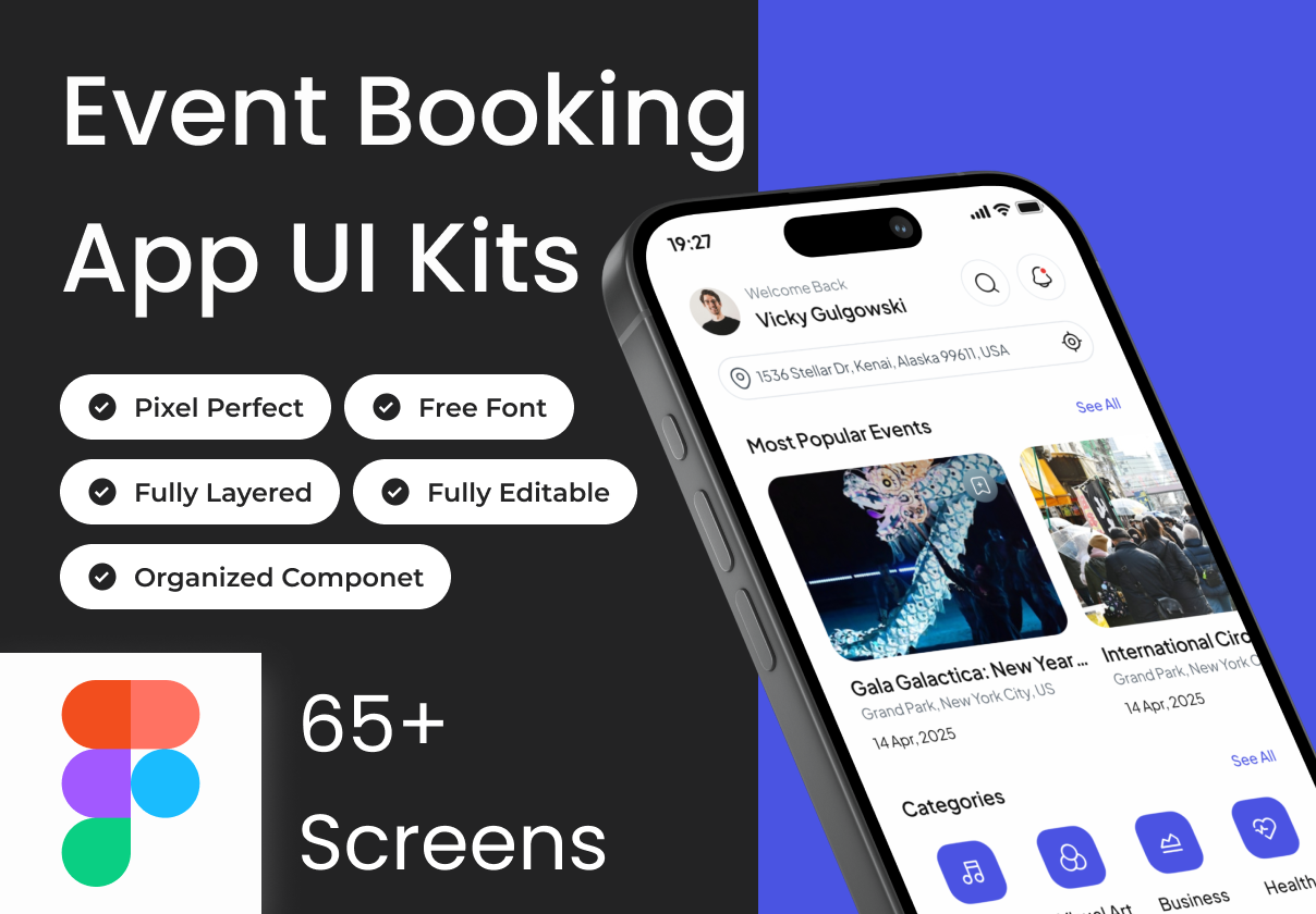 Planora - Event Booking App Ui Kits