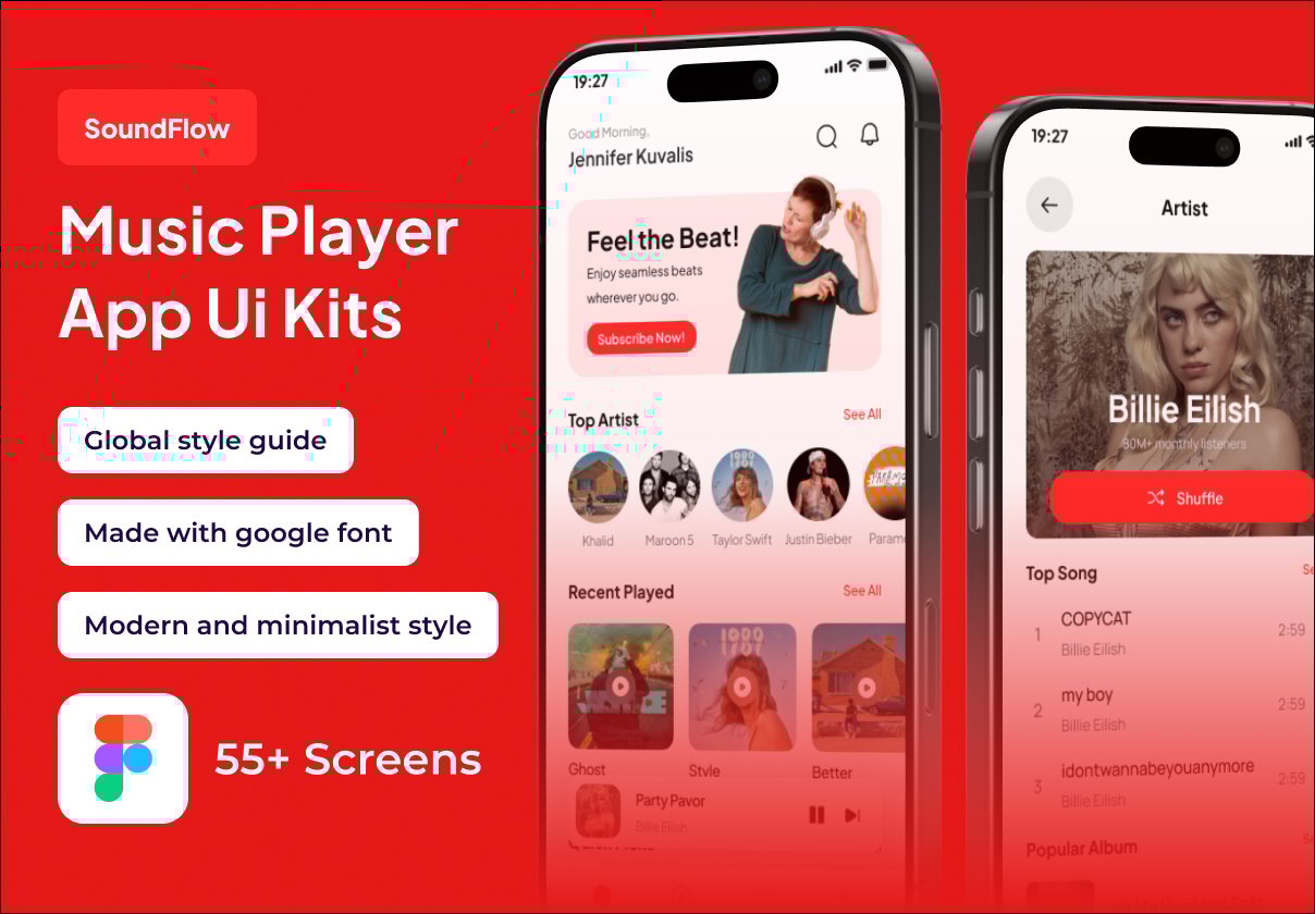 SoundFlow - Music Player Premium UI KIts App