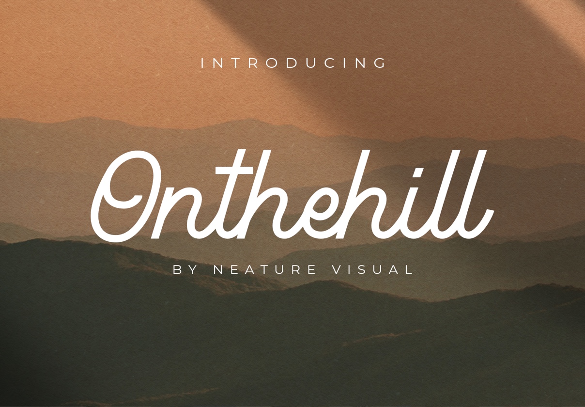 On The Hill - Handlettering Font - Uncategorized design asset by ui8
