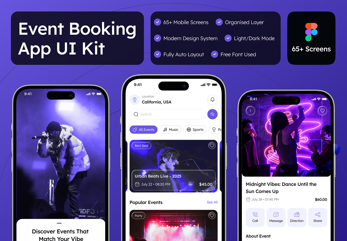 Moito - Event Booking App UI Kit